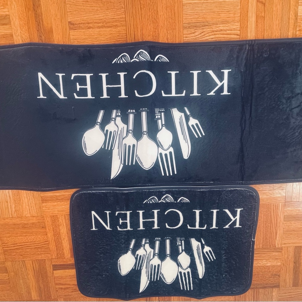 Black Kitchen Mat Set - Picture 5 of 7
